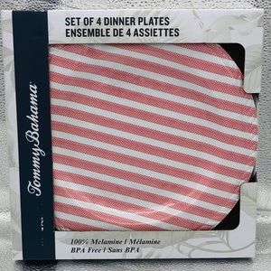 Tommy Bahama 100% Melamine 4-Dinner Plates 11"